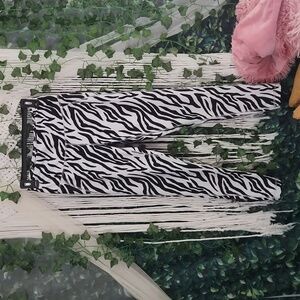 Zebra Print Workout Leggings